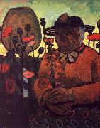 Paula Modersohn-Becker Old Poorhouse Woman with a Glass Bottle Germany oil painting reproduction